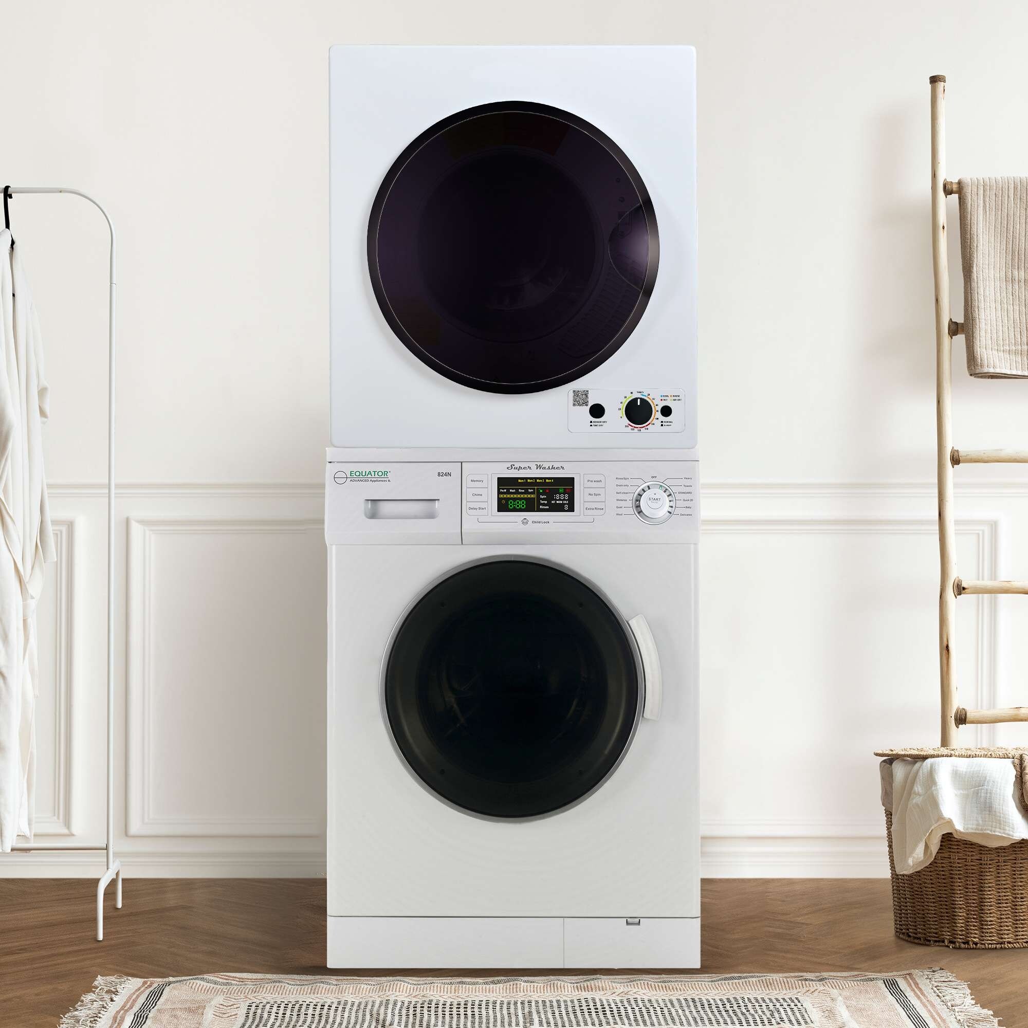 110v stackable washer dryer outlet